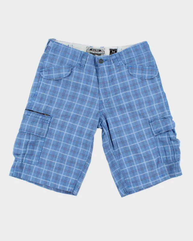 Vintage Checked Heavyweight Cargo Shorts - W36 L13 sold by Rokit