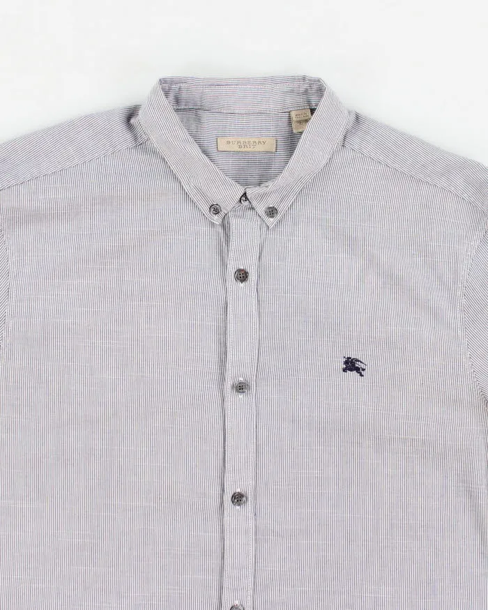 Vintage Men's Burberry Striped Button Shirt - L sold by Rokit product image thumbnail 3