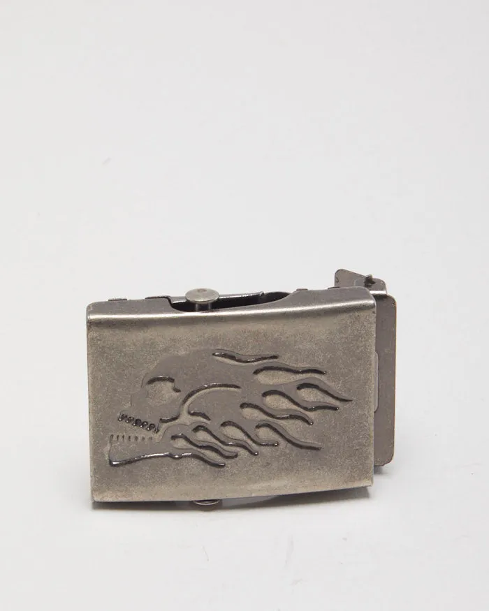 Vintage Skull Flame Belt Buckle sold by Rokit