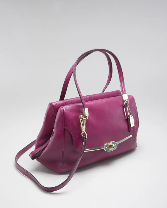 Womens Pink Leather Coach Handbag sold by Rokit