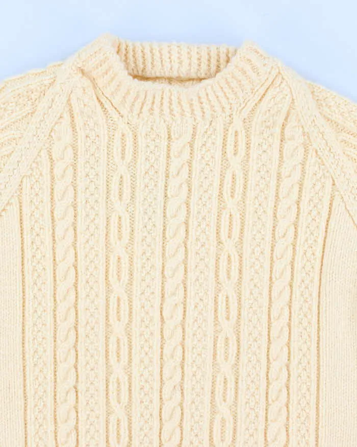 Cream Cableknit Jumper - M sold by Rokit product image thumbnail 3