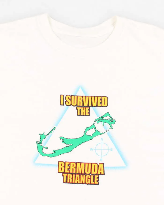 'I survived the Bermuda triangle' Graphic T-shirt - L sold by Rokit product image thumbnail 3