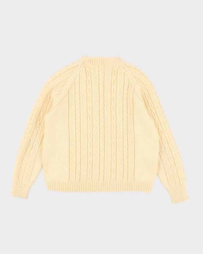 Cream Cableknit Jumper - M sold by Rokit product image thumbnail 2