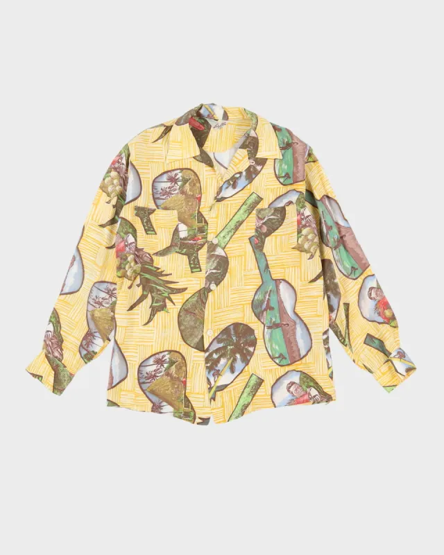 1940s Leighton Rayon Patterned Hawaiian Shirt - XS sold by Rokit