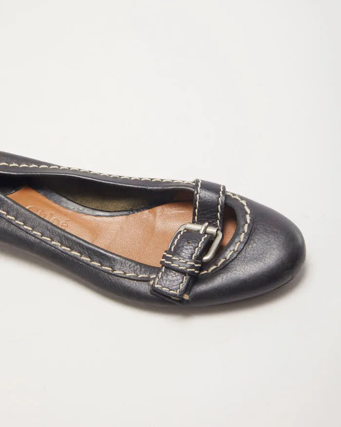 Chloe Black Buckle Ballet Pumps - UK4 sold by Rokit product image thumbnail 5