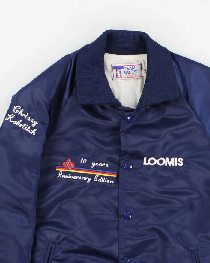 Mens Vintage 1990s Corporate Office Navy Bomber Jacket - S sold by Rokit product image thumbnail 3