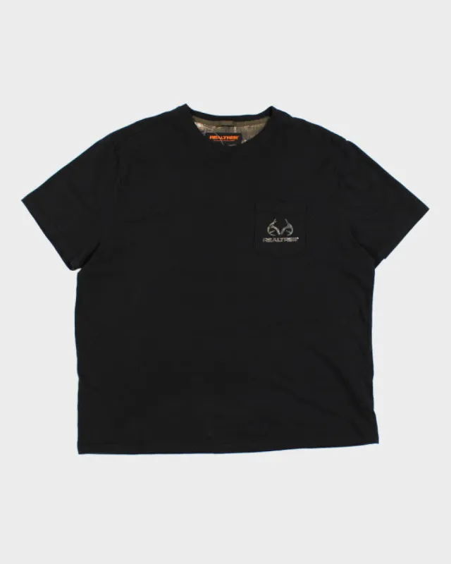 Men's Realtree Black T-Shirt - XXL sold by Rokit