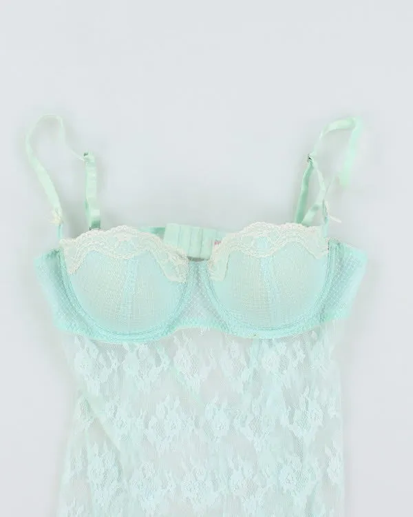 Y2k 00s Blue Mesh Cami - S sold by Rokit product image thumbnail 3
