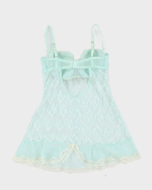 Y2k 00s Blue Mesh Cami - S sold by Rokit product image thumbnail 2