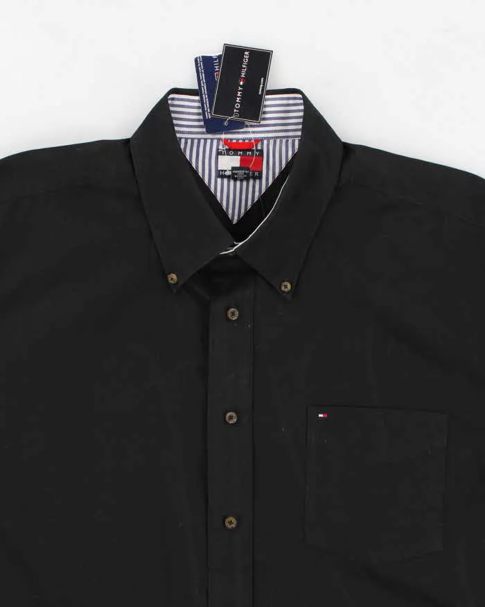 Vintage 90s Tommy Hilfiger Black Shirt - XL sold by Rokit product image thumbnail 3