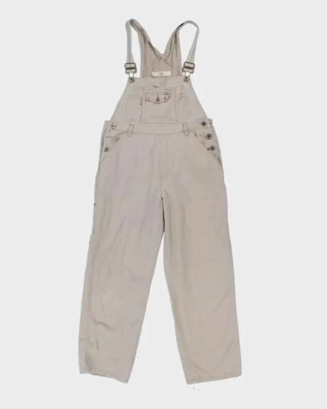 Vintage 90s SQZ Squeeze Beige Dungarees - W36 L30 sold by Rokit