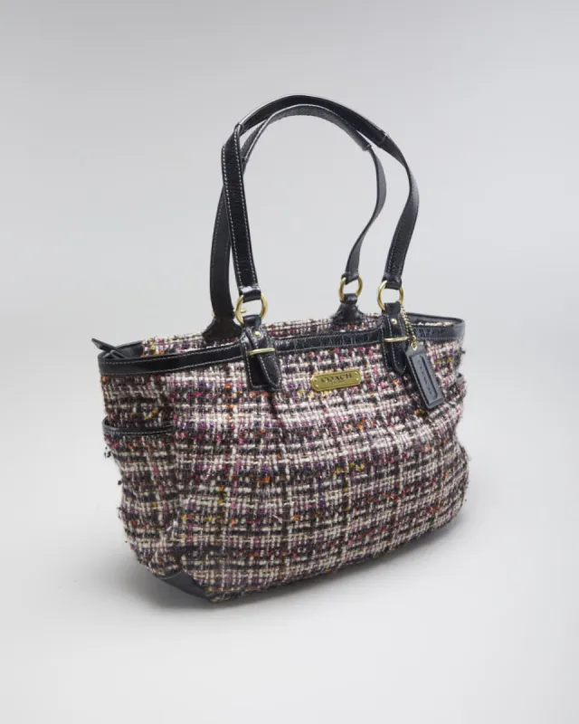 Vintage woman's Coach Tweed Handbag sold by Rokit
