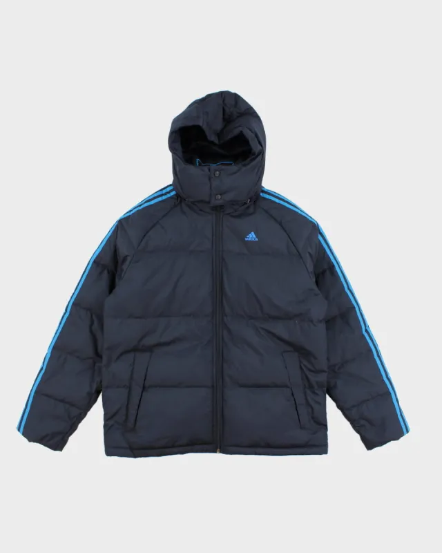 Adidas Blue Hooded Jacket - M sold by Rokit