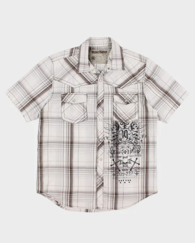 Y2K 00s Check Western Style Shirt - L sold by Rokit
