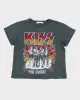Mens Grey Kiss Band T shirt - XS sold by Rokit