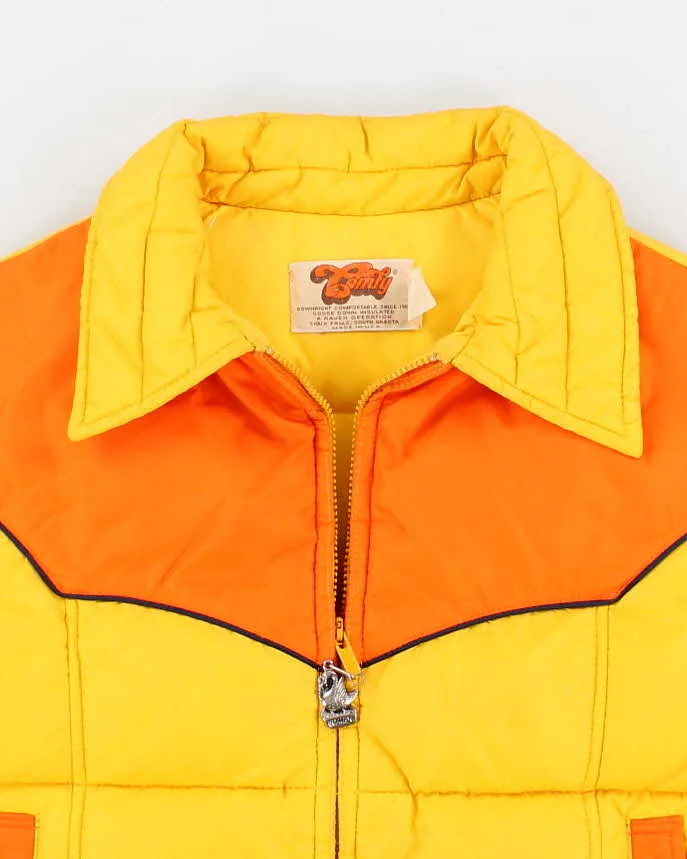80s Vintage Men's Yellow Padded Gilet - S sold by Rokit product image thumbnail 3
