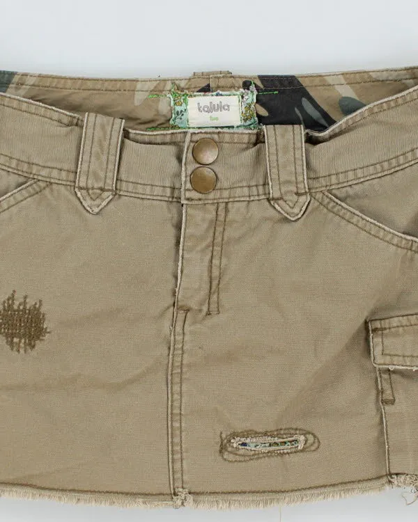 Y2k 00s Talula Distressed Mini Cargo Skirt - S sold by Rokit product image thumbnail 3