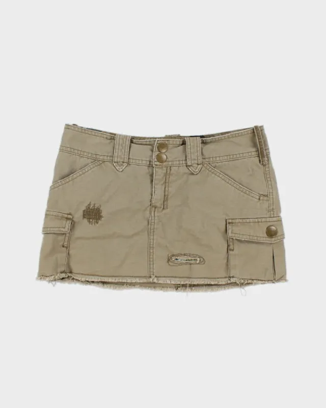 Y2k 00s Talula Distressed Mini Cargo Skirt - S sold by Rokit