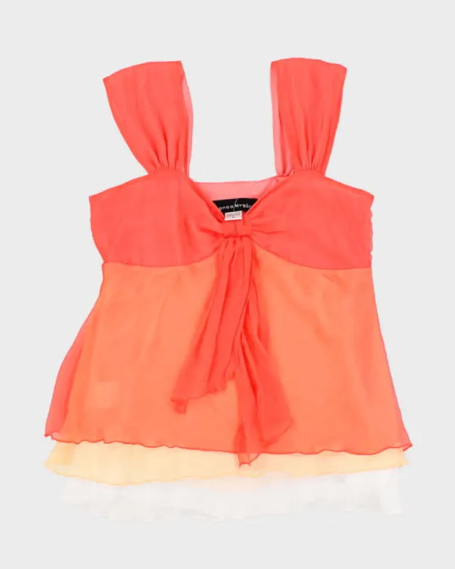 Y2k 00s Bianca Nygard Mesh Layer Top - M sold by Rokit