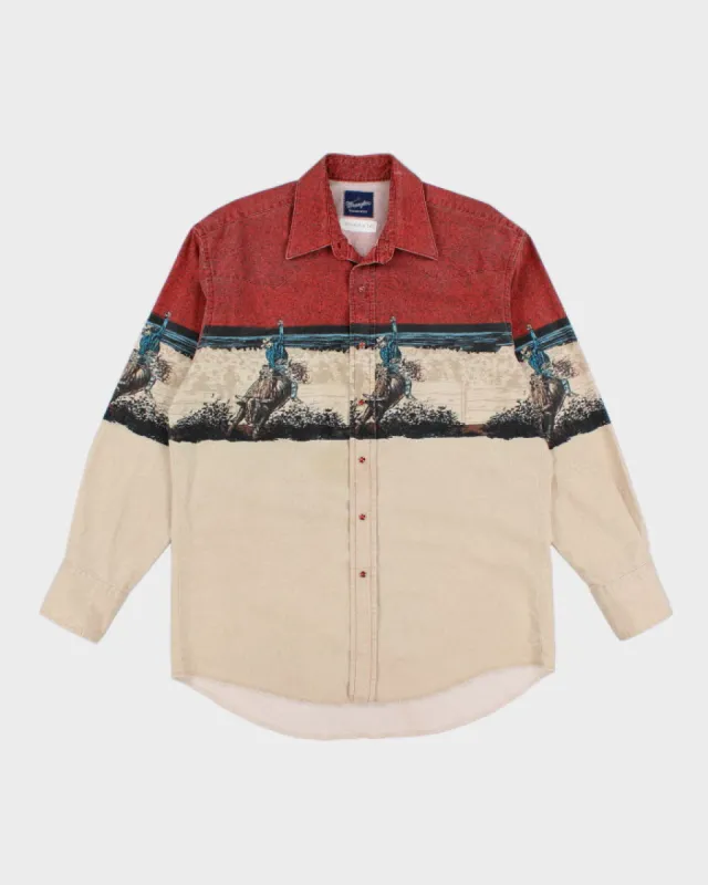 Vintage 90s Wrangler Western Cowboy Shirt - L sold by Rokit