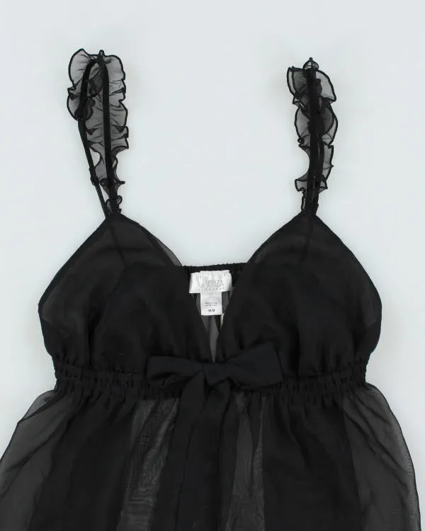 Deadstock Y2k 00s Black Mesh Cami - M sold by Rokit product image thumbnail 4