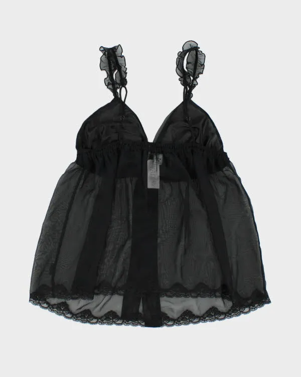 Deadstock Y2k 00s Black Mesh Cami - M sold by Rokit product image thumbnail 2