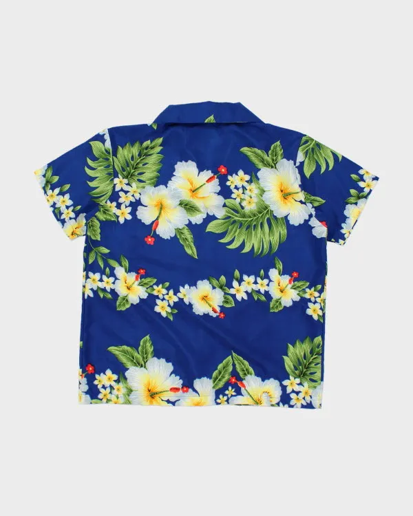 Vintage Cropped Floral Hawaiian Shirt - L sold by Rokit product image thumbnail 2