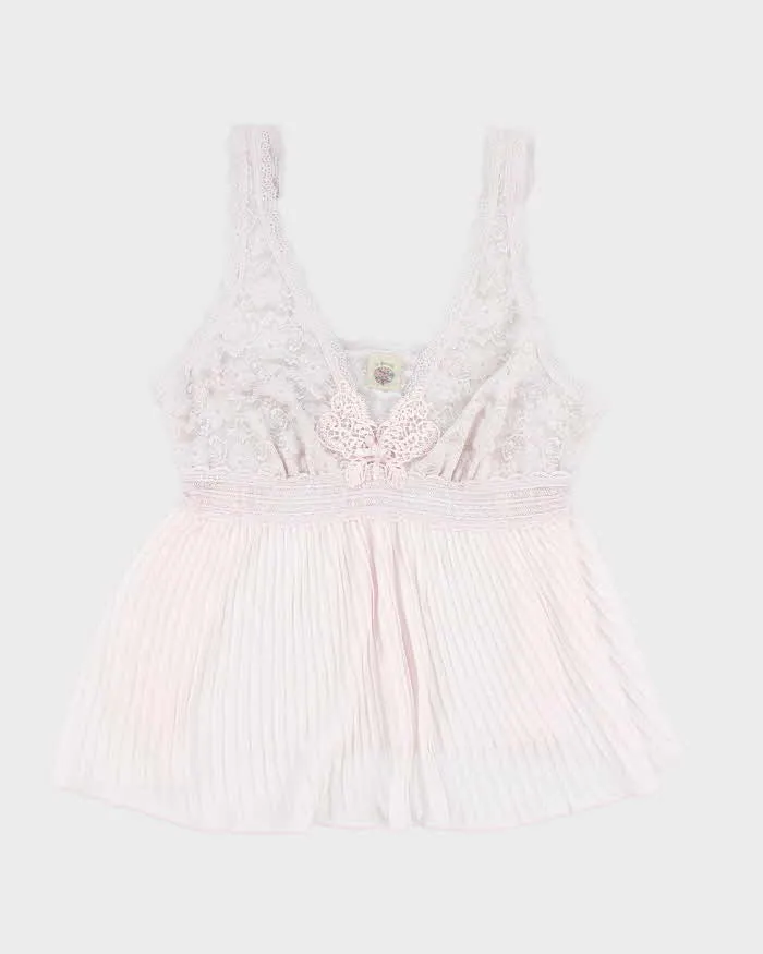 90s Vintage In Bloom Lingerie Cami - S sold by Rokit