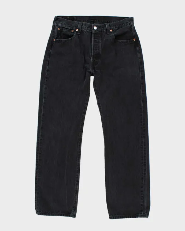 Vintage Levi's 501 Black Jeans - W34 L32 sold by Rokit