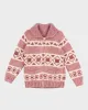 Vintage 90s Handmade Pink Knit Zip Up Jacket - S/M sold by Rokit