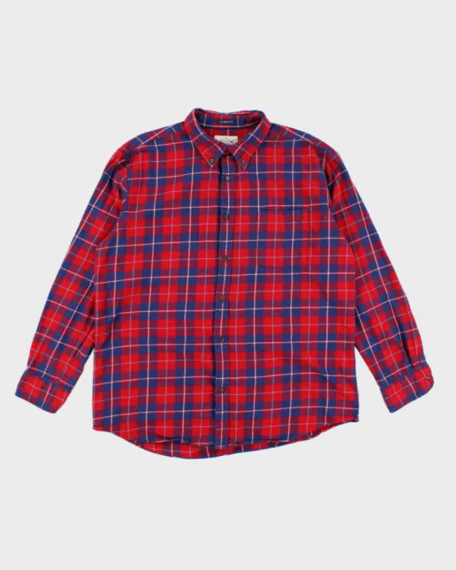 Mens St. John's Bay Plaid Button Up Cotton Shirt - XL sold by Rokit