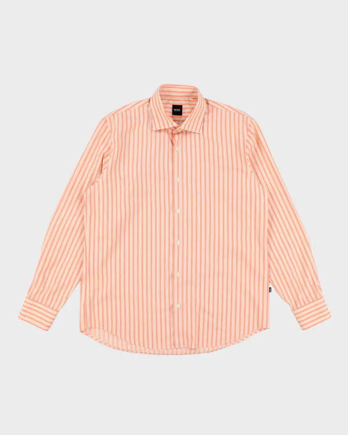 Mens Orange Boss Button Up Shirt - XL sold by Rokit