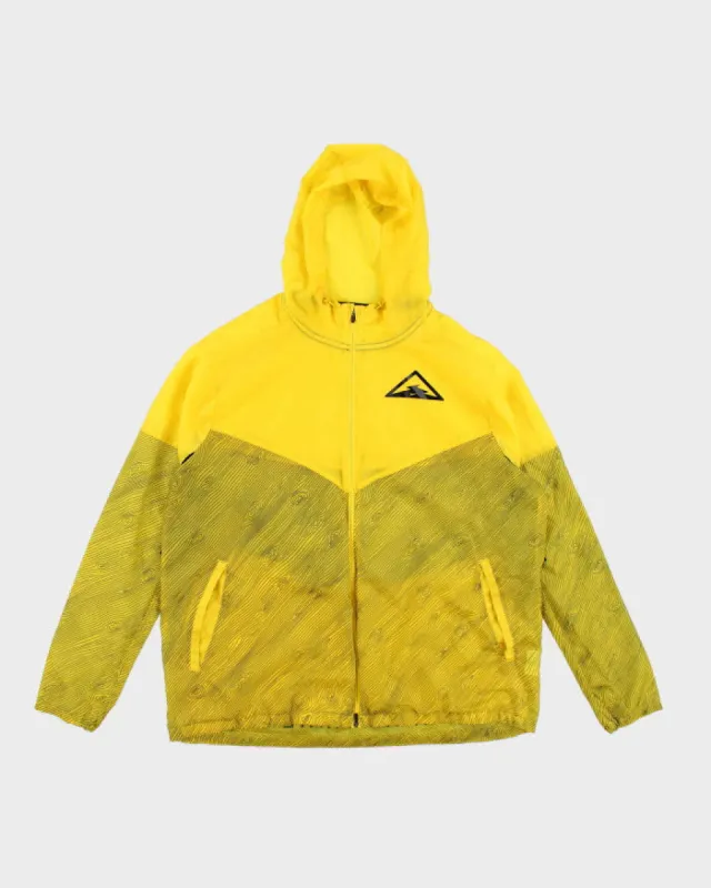 Nike Lightweight Yellow Pattern Windbreaker Jacket - XL sold by Rokit