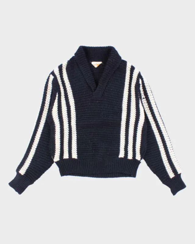 50s Vintage Men's Black Jantzen Wool Knit Sweater - L sold by Rokit