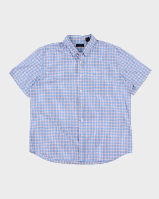 Dockers Blue & Pink Check Shirt - XL sold by Rokit