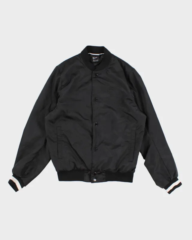 Mens Black Nike Snap Up Bomber Jacket - S sold by Rokit