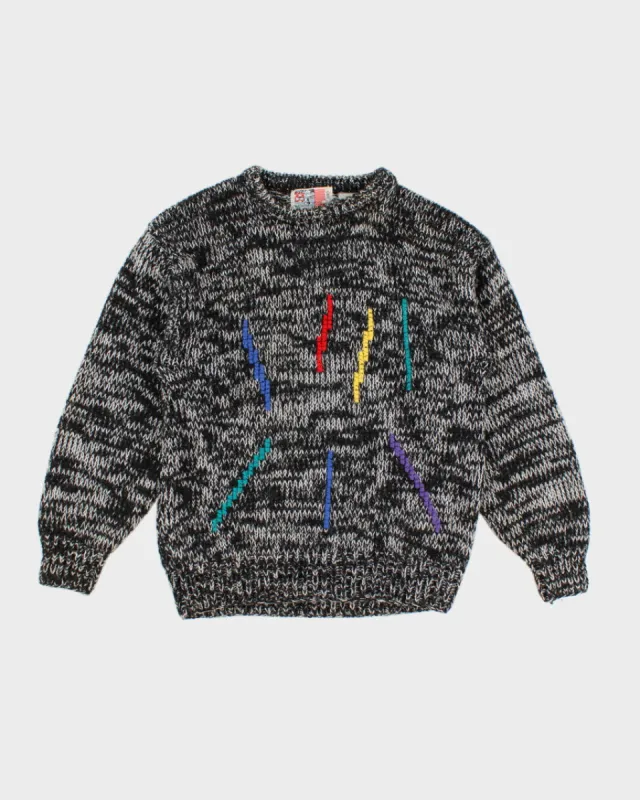 Vintage 90s Point Zero Oversize Knit Jumper - M sold by Rokit