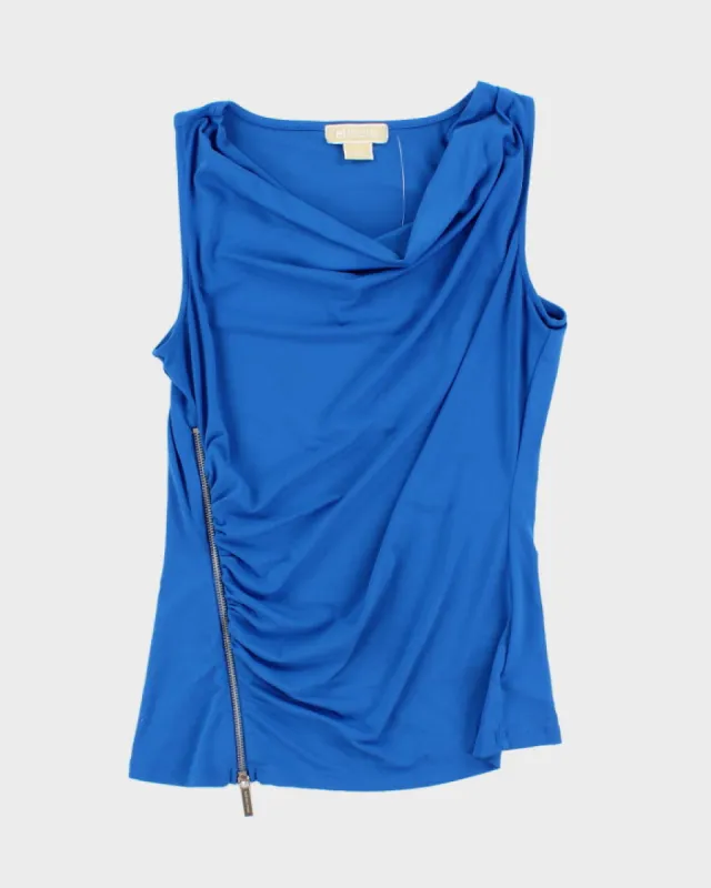 Woman's Blue Michael Kors Cowl Neck Top - S sold by Rokit