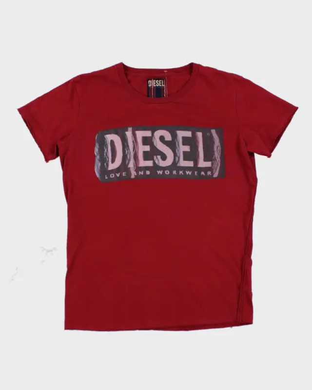 Vintage Y2K Diesel Graphic T-Shirt - M sold by Rokit