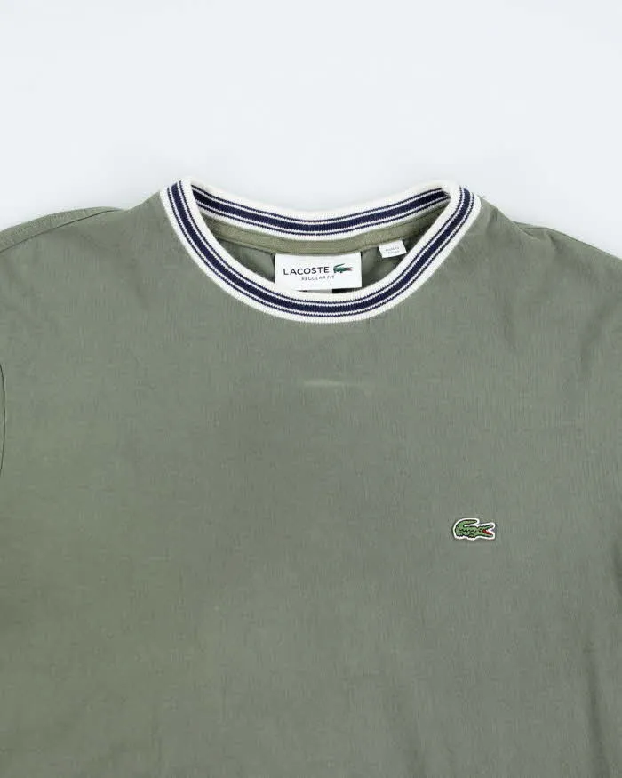 Lacoste Khaki Green T-shirt - M sold by Rokit product image thumbnail 3