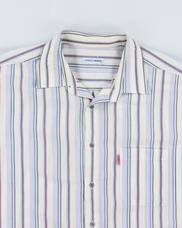 Vintage 90's Men's Striped Short Sleeve Shirt - XL sold by Rokit product image thumbnail 3