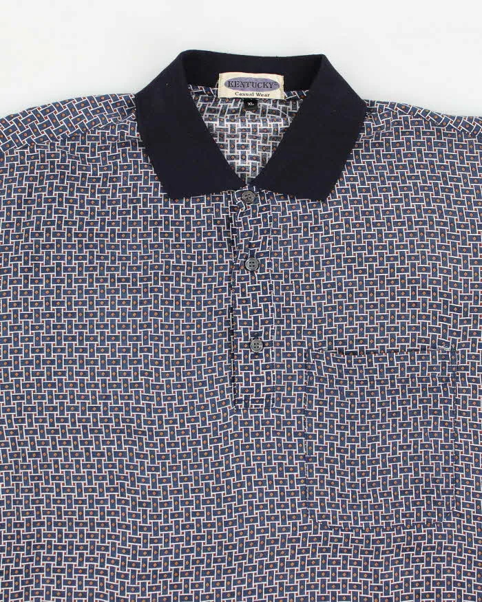 90's Patterned Polo Style Shirt - XL sold by Rokit product image thumbnail 3