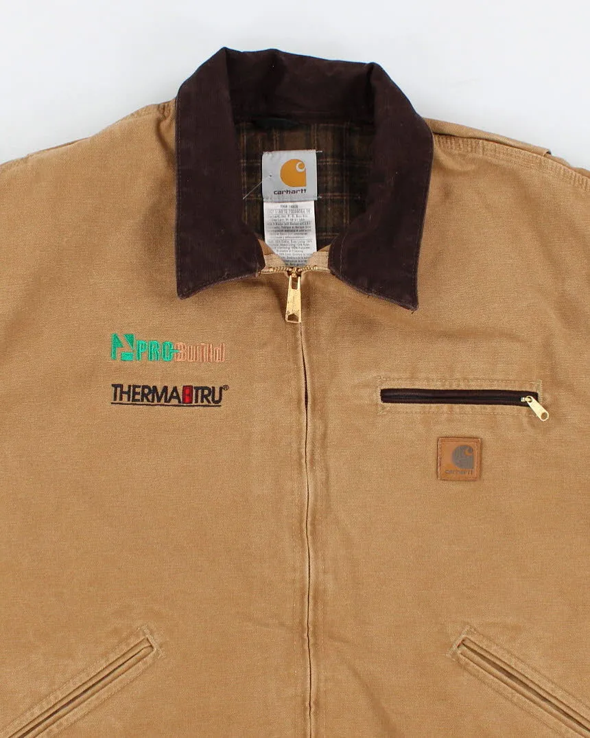 Vintage Carhartt Fleece Lined Embroidered Work Wear Jacket - XL sold by Rokit product image thumbnail 3