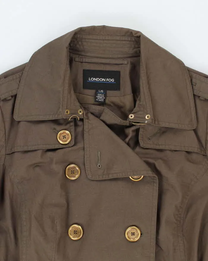 Vintage Women's Green London Fog Trench Coat - L sold by Rokit product image thumbnail 3