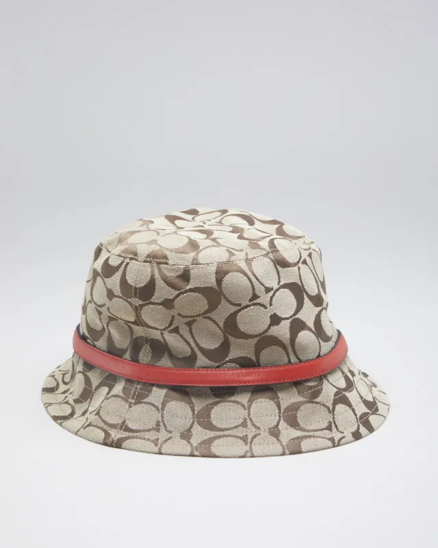 Coach Monochrome Red Belted Hat - XS/S sold by Rokit