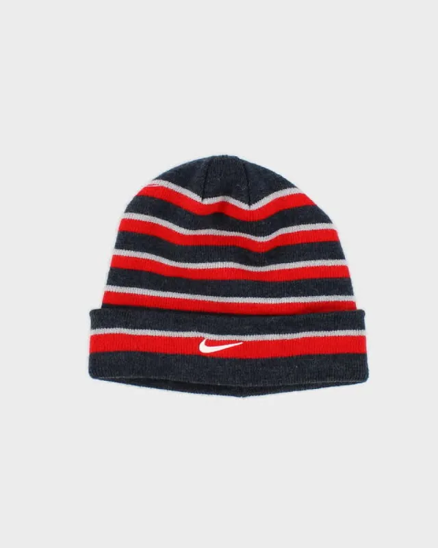 Unisex Red Striped Nike Beanie - O/S sold by Rokit