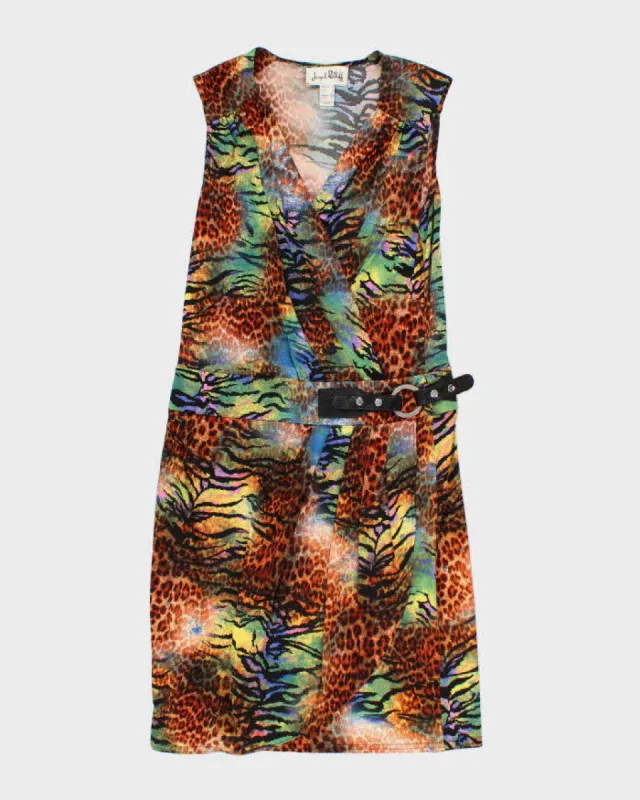 90s Joseph Ribkoff Animal Print Dress - M sold by Rokit