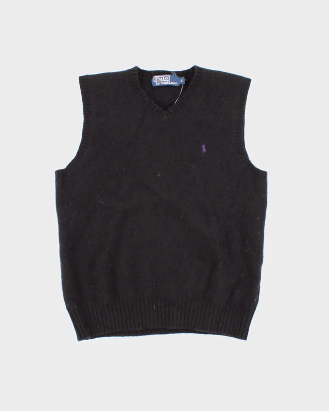 Vintage 90s Polo By Ralph Lauren Lambswool Vest - S sold by Rokit