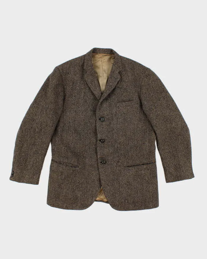 90s Vintage Men's Green Harris Tweed Blazer - L sold by Rokit