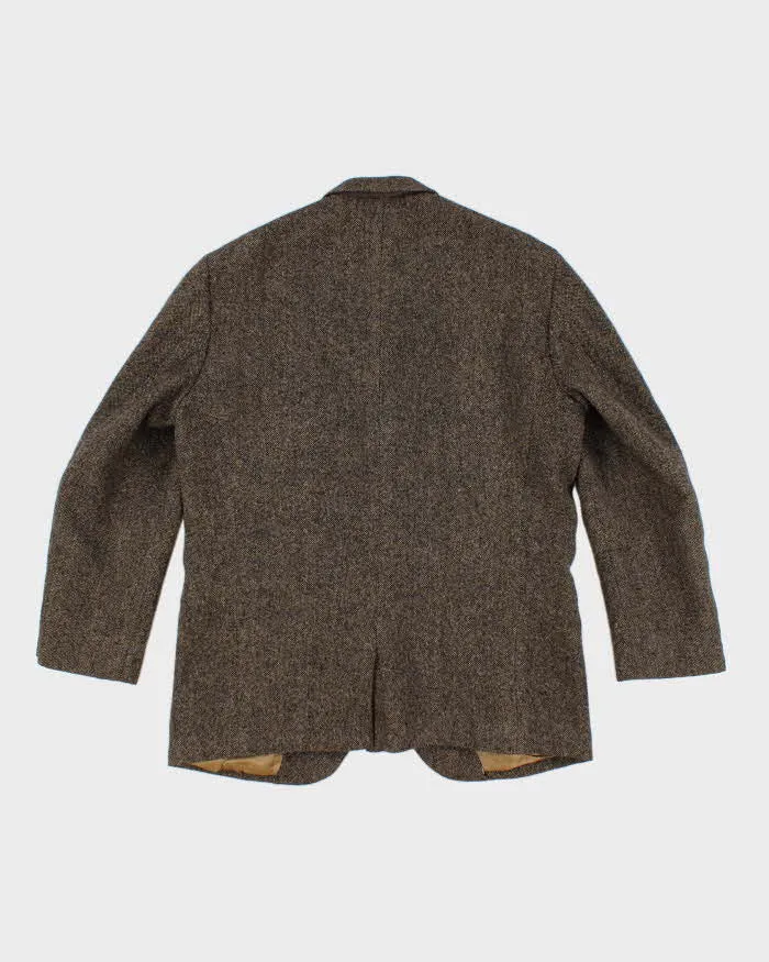 90s Vintage Men's Green Harris Tweed Blazer - L sold by Rokit product image thumbnail 2